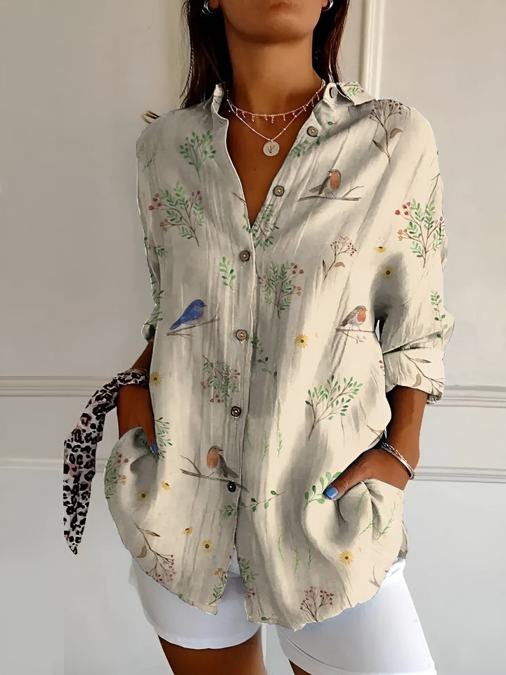 ™Madilyn - Chemise à Boutons Imprimée