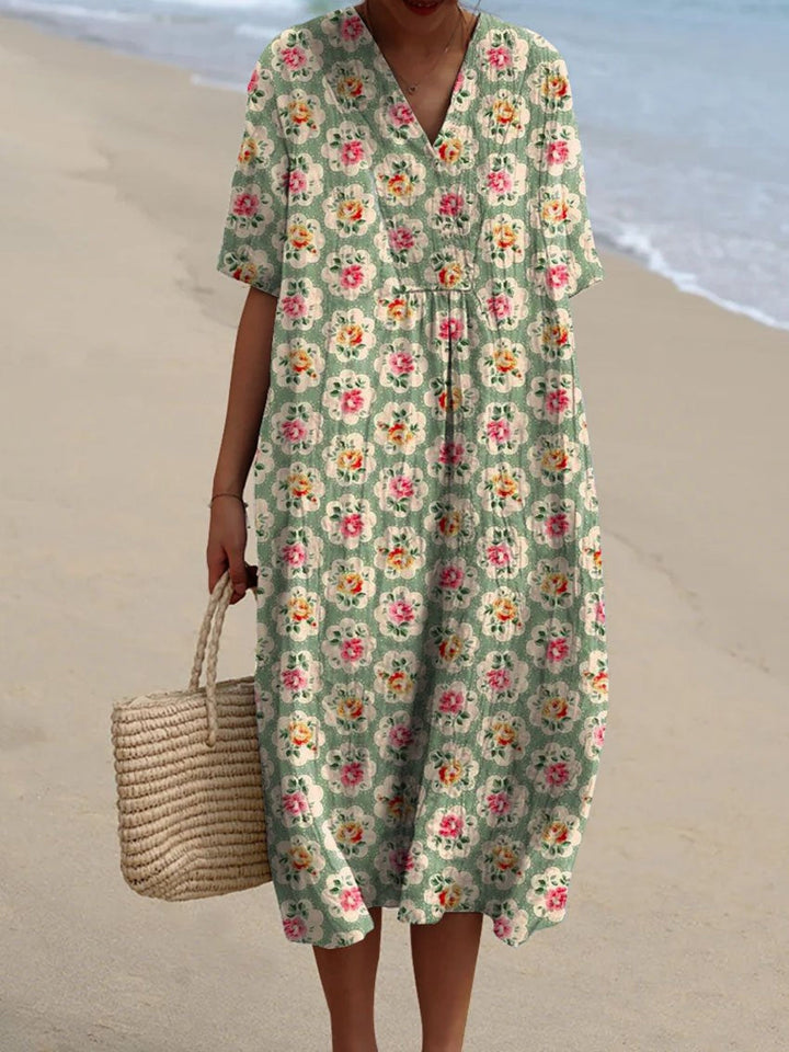 Femke™ | Robe Vintage Fleurie
